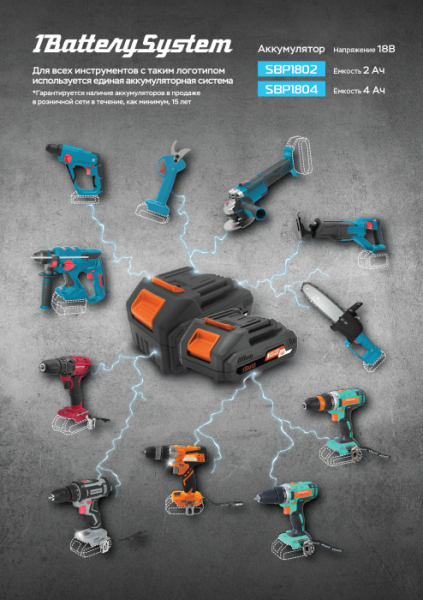 CD3620 Дрель аккумуляторная Sturm!, 20 В, 1BatterySystem,  2 акк., 2,0 Ач, кейс