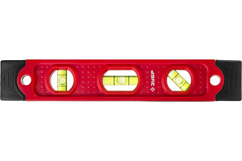 Уровень 23см пластмассовый магнитный Зубр ТОРПЕДО 4 ампулы