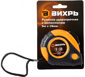 Рулетка строительная 3м*16мм автостоп Вихрь 73/11/1/1
