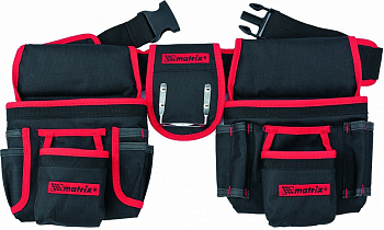 Сумка-пояс двойная, 20 карманов, держатель для молотка//Matrix