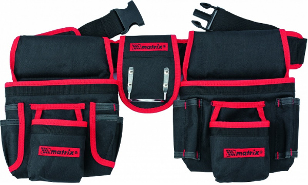 Сумка-пояс двойная, 20 карманов, держатель для молотка//Matrix