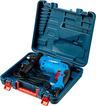 Дрель ударная + кейс, 580 Вт, ПРОФ ЗУБР