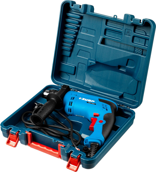 Дрель ударная + кейс, 580 Вт, ПРОФ ЗУБР