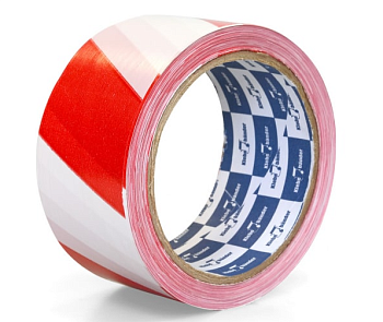 Лента сигнальная 50*200мм бело-красная неклейкая (2962)