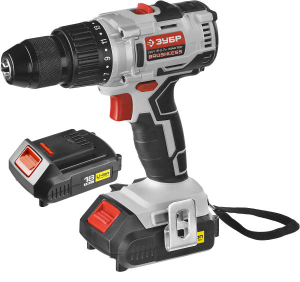 Дрель-шуруповерт, 18 В, BL-motor, МАСТЕР ЗУБР