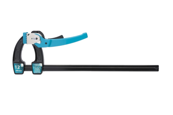 Струбцина реечная быстрозаж.,метал.корпус, рычажный храповый механизм,12"/300/Gross