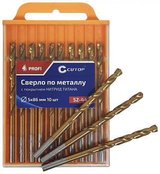 Сверло 10*133 по металлу с титановым покрытием Cutop Profi 
