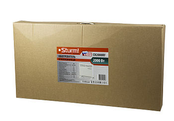 CH2000RF Конвектор 2000Вт,ал.наг.эл-т X-shape,механ.термост,напол,защ.от перегр/опрокид.Sturm!