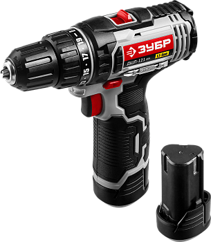 Дрель-шуруповерт акк, 12В, 2 АКБ, СТАНДАРТ ЗУБР