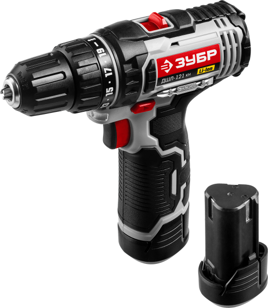 Дрель-шуруповерт акк, 12В, 2 АКБ, СТАНДАРТ ЗУБР