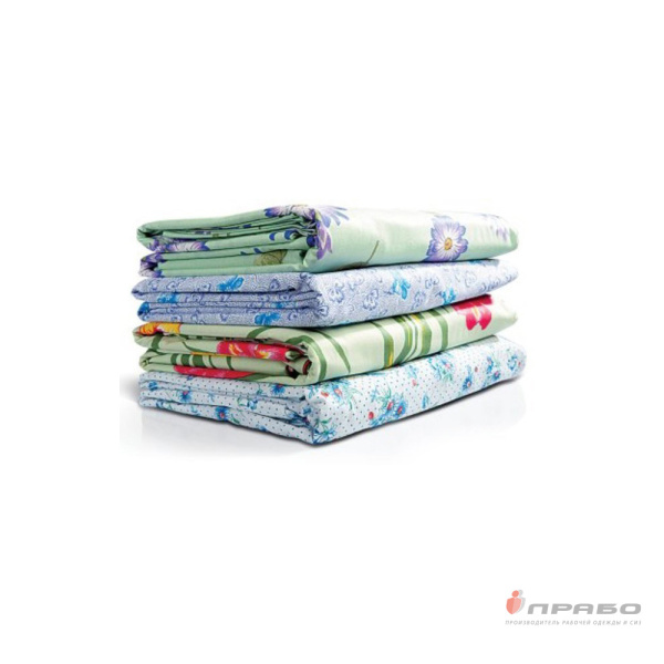 Комплект полутораспальный из набивной бязи с наволочкой 60х60 см