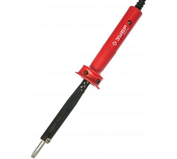 Паяльник пластиковая рукоятка и долговечное жало форма клин 60Вт ) ЗУБР "Мастер"