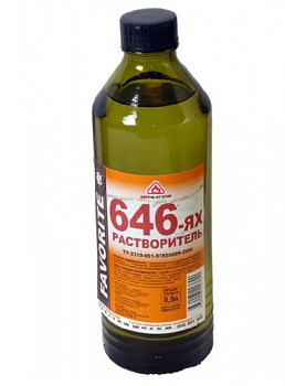 Растворитель 646 0.5л  KRAFFA