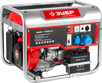 Электрогенератор эл/запуск, 4500 Вт, МАСТЕР ЗУБР
