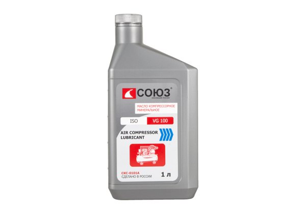 СКС-0101А Масло СОЮЗ компрессорное AIR COMPRESSOR LUBRICANT, VG100, 1л