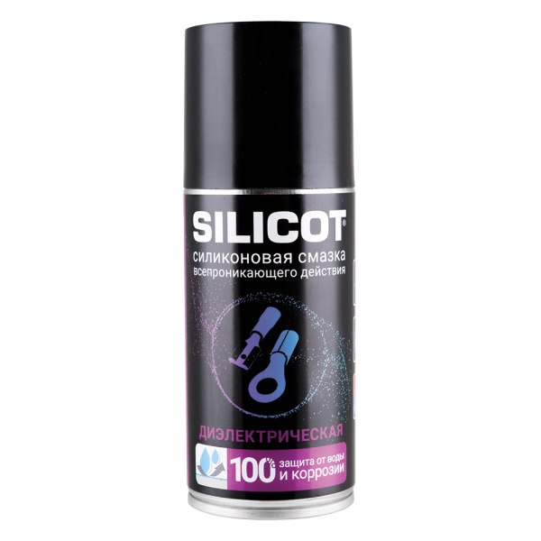 Смазка Silikon Spray диэлектрическая 150мл флакон аэрозоль