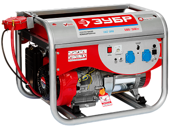 Электрогенератор газ/бензин, 5500 ВТ, МАСТЕР ЗУБР