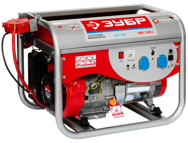 Электрогенератор газ/бензин, 5500 ВТ, МАСТЕР ЗУБР