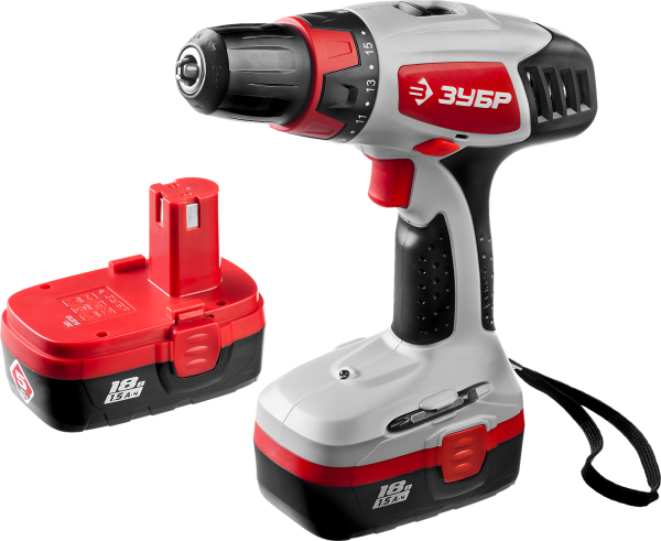 Дрель-шуруповерт, 18 В, 2 АКБ, МАСТЕР ЗУБР