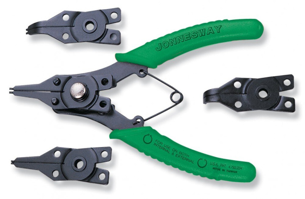 Съемник стопорных колец 4 шт. сжим-разжим 150 мм блистер JW P266