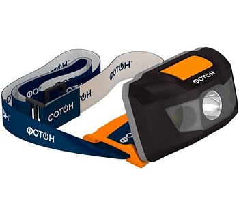 Фонарь налобный светодиод.ФОТОН SH-500 1W (3хААА  в компл)
