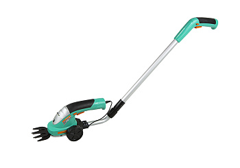 CHT3601 Аккумуляторный кусторез Sturm!, 7,2 В, 1,5 Ач, рез 120 мм, рукоятка-удлинитель, колеса