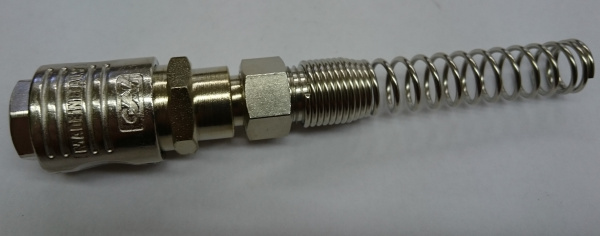 Муфта БРС GAV 112-8*10 пласт. трубка/накид гайка с пружиной