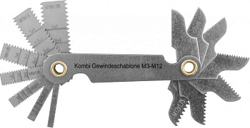 Набор резьбовых шаблонов для наружных и внутренних резьб 14 пр. Thorvik PG14SC