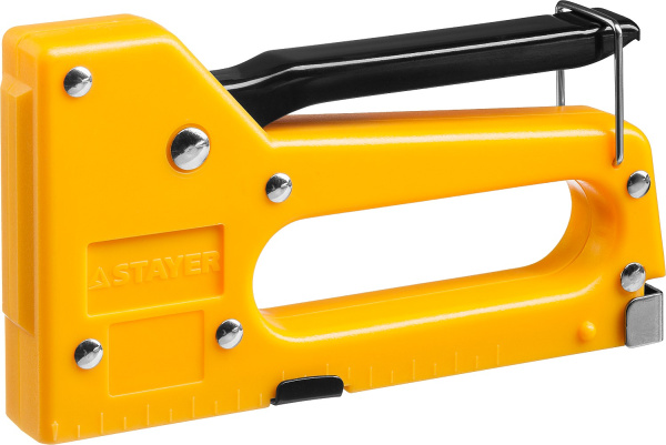 Степлер А-53 для скоб 4-8мм СТАЕР Мастер пласт.корпус для тонкой скобы тип 53