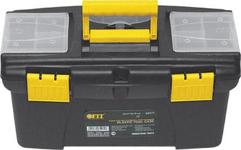 Ящик для инструмента пластиковый 18" (45*24*20 см) FIT РОС,мет.замки,стенки сталь