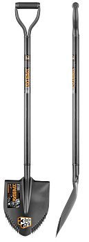 Лопата цельнометаллическая штыковая с зубьями  Кузбасс 1545