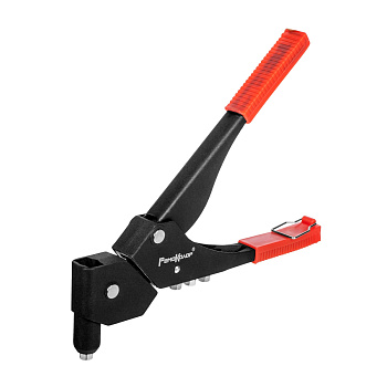 Заклепочник механический 360 градусов, насадки 2,4мм, 3,2мм, 4,0мм, 4,8мм, ключ, 285мм, (шт.)