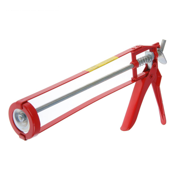 Пистолет для герметика 215мм, скелетный 9" шестигранный шток (Hobbi)