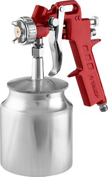 Краскопульт пневматический МС Н200 с нижним бачком 1,3мм ЗУБР Мастер