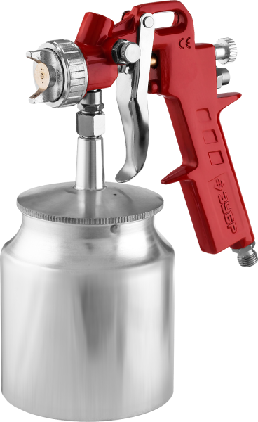 Краскопульт пневматический МС Н200 с нижним бачком 1,3мм ЗУБР Мастер