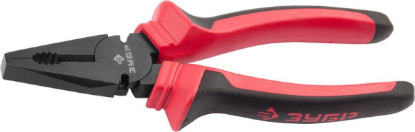 Плоскогубцы 180мм комбинир. маслобензостойкая рукоятка оксид.покрытие с полировкой