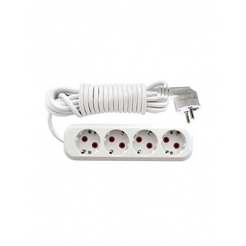 Удлинитель 3м 3*0,75 4роз.10А ПВС 555-03 Универсал земля