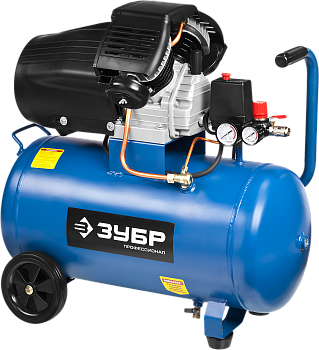 Компрессор  масляный, 2200 Вт, 50л, 360л/мин, ПРОФ ЗУБР