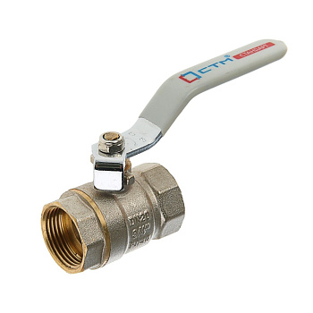 Кран латунный, Стандарт, внутренняя резьба, рычаг, 3/4