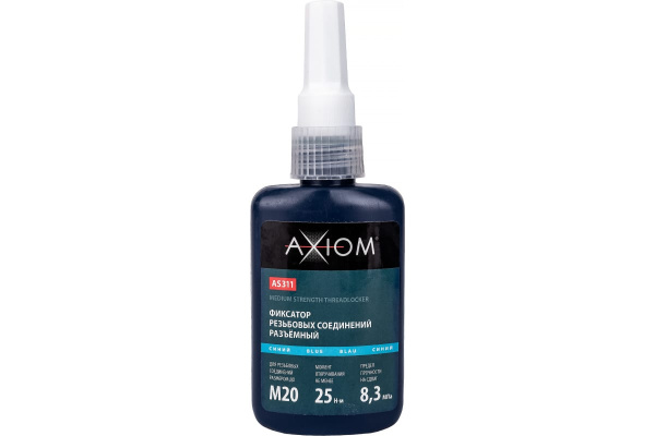 Фиксатор резьбы разъемный синий 50 мл AXIOM