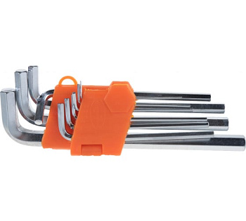 Набор шестигранников 10 пр. 1,5-12мм удлиненные АвтоДело 30341