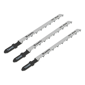 Пилки для лобзика по дереву T244D, 75*4 мм, HCS Matrix Professional