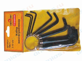 Набор шестигранников 8 пр. на кольце Сервис Ключ