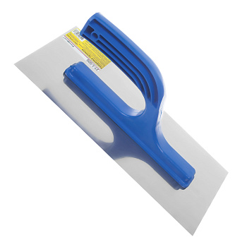 Гладилка прямая нержавеющая сталь, пластиковая рукоятка, 130х270мм