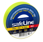 Изолента 19мм*25м ПВХ, желто-зеленая Safeline