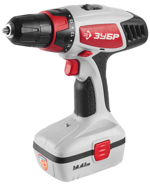 Дрель-шуруповерт акк, 14,4 В, МАСТЕР ЗУБР