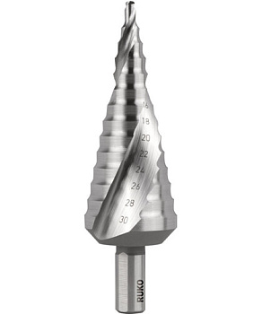 Сверло по металлу ступенчатое HSS для отверстий 4-20мм, 4-6-8-10-12-14-16-18-20мм