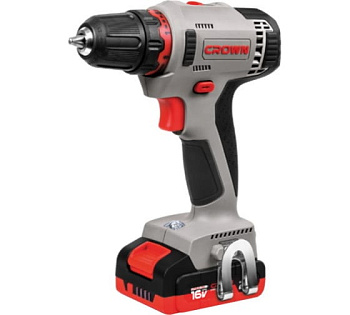 Дрель-ШУРУПОВЕРТ аккум 14,4v LI/2*2.0 CROWN  СТ21082H-2 ВМС кейс