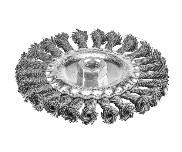 Щетка витая дисковая P.I.T. 125x0,5мм посадочное 22,2 мм(APLS12-T125)