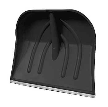 Лопата снегоуборочная пластиковая,500*382мм, с планкой, без черенка